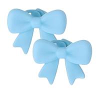 Accessoires Casques Audio - 6x3x2 cm Nœud Silicone 3D | 2 Pièces Décoration Écouteurs | Accessoire Ludique Étude Travail Voyage Streaming | Clip Charmant Fête Femmes | Accessoires Élégants Conf