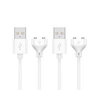 Accessonico Paquete de 2 cargadores USB magnéticos de 2 pines, cable de carga de juguete de 2 clavijas, cable de 6 mm para reemplazo de cepillo de dientes eléctrico recargable