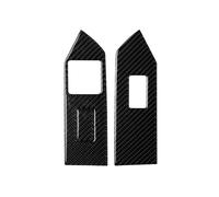 Accessori L'Interno Dell'Auto Para Ford Para 2009-2013 Estilo Coche Fibra Carbono Panel Botones Elevación Ventana Pegatinas Decorativas Accesorios Interiores