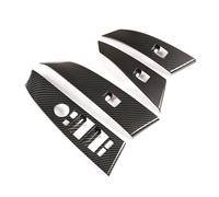 Accessori L'Interno Dell'Auto Para Serie 5 Para E60 04-06 Estilo Coche ABS Textura Carbono Interior Ventana Elevador Control Interruptor Panel Moldura Cubierta Marco