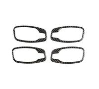 Accessori L'Interno Dell'Auto Para Serie 5 Para E60 Para E61 2006-2010 Fibra Carbono Manija Puerta Interior Coche Tirador Cubierta Marco Pegatina Embellecedora