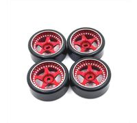 Accessori Mejoras RC For WLtoys For Kyosho 1/28 RC Car Spare Parts Metal Upgrade 27mm Drift Wheel Tyre Replacement Accessories(Red)