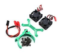 Accessori Mejoras Rc Para Arrma Para Kraton Para Senton Para Traxxas Para Sledge 1/7 1/8 RC Car 4068 4074 4274 Disipador Calor Para Motor Ventilador Refrigeración Dual 40-42mm(Green)