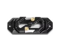 Accessori Mejoras RC para Axial para SCX10 para Traxxas para TRX4 1/10 Guía Cuerda Cabrestante Magnético Escobén Protector Gancho Remolque Piezas Orugas RC(Black)