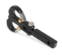 Accessori Mejoras RC para Axial para SCX10 para Traxxas para TRX4 D90 1/8 1/10 Cabrestante Metal Parachoques Remolque Gancho Caída Enganche Receptor Coche Trepador Control Remoto(Black)