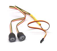 Accessori Mejoras RC para Axial para SCX10 SCX10II SCX10III D90 1/10 Interruptor Luz + Lámpara Color RGB 19mm Ojos Ángel Vehículos Trepadores Control Remoto Piezas Coche RC(Light)