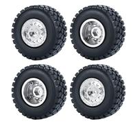 Accessori Mejoras Rc Para Axial Para SCX24 AX24 Para FMS Para FCX24 1/18 1/24 4 Uds. Juego Llantas Beadlock 1,0" Para Cubo Rueda Metal Y Neumático Goma(No.4-54mm Set)