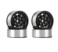 Accessori Mejoras RC para Axial para Yeti Jr 90069 D90 TF2 para Tamiya CC01 LC70 para MST 1/10 4 Uds 1,55 Llanta Metal Beadlock para Cubo Coche Trepador Control Remoto(Black)