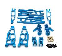 Accessori Mejoras RC para FeiShen para FS para Tank Sharks para Cheetah para Atom Leopard para Thunder 1/8 RC Car Parts Kit De Actualización Metal Accesorios Decorativos(Blue)