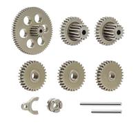 Accessori Mejoras RC para FMS para FCX24 Power Wagon K5 para FCX18 para LC80 1/24 1/18 Juego Completo Engranajes Transmisión Acero Caja Cambios Pieza Mejora Crawler RC
