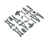 Accessori Mejoras RC para Haiboxing para HBX 16889 16889A 16890 16890A SG1601 SG1602 1/16 RC Kit De Piezas De Mejora De Coche Juego De Copa De Dirección De Brazo De Suspensión De Metal(Grey)