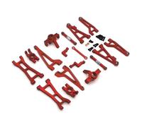 Accessori Mejoras RC para Haiboxing para HBX 16889 16889A 16890 16890A SG1601 SG1602 1/16 RC Kit De Piezas De Mejora De Coche Juego De Copa De Dirección De Brazo De Suspensión De Metal(Red)