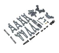 Accessori Mejoras RC para Haiboxing para HBX 16889 16889A 16890 SG1601 SG1602 1/16 Brazo De Suspensión De Metal Copa De Dirección Juego De Torre De Choque RC Kit De Piezas De Mejora De Coche(Gray)