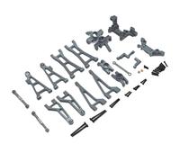 Accessori Mejoras Rc Para Haiboxing Para HBX Para SG1601 Para SG1602 16889 16889A 16890 1/16 RC Coche Brazo De Suspensión Metal Taza Dirección Juego Torre Choque Kit De Piezas De Mejora(Gray)