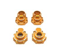Accessori Mejoras RC para HB para Toys R1001 R1002 R1003 para Traxxas para TRX4 para TRX6 1/10 Portal Metal Eje Caja Engranajes Cubierta Diferencial Eje RC(Yellow,Rear Gear Housing)