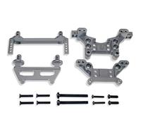Accessori Mejoras Rc Para Hyper Go 16208 16209 16210 H16 1/16 Pilares Metálicos Delanteros Traseros Kit Mejora Torre Amortiguación Reparación Coches RC Repuestos(Gray)
