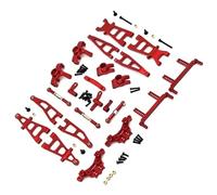 Accessori Mejoras RC para Kyamrc G161 G162 G169 1/16 Kit Copa Dirección Brazo Oscilante RC Piezas Coche Control Remoto Actualización Metal(Red)