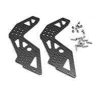 Accessori Mejoras RC para Losi para LMT 1/8 Fibra Carbono Delantera Trasera Placa Protectora para Universal 4WD Eje Sólido Monster Truck RC Piezas Mejora Accesorios