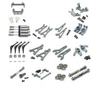 Accessori Mejoras RC para MJX 16208 16209 16210 H6V3 M163 1/16 RC Piezas Coche Kit De Reparación Actualización Y Modificación De Metal(Grey)