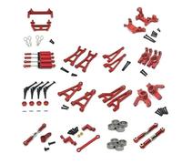 Accessori Mejoras RC para MJX 16208 16209 16210 H6V3 M163 1/16 RC Piezas Coche Kit De Reparación Actualización Y Modificación De Metal(Red)