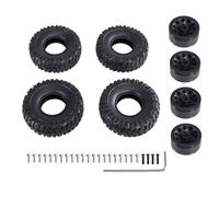 Accessori Mejoras RC para MN D90 98 99S 78 82 99sV2 para WPL C14 C24 C34 1/16 1/2 RC Car Clip Type Tire Soft Skin Upgrade Metal Parts Accessories(Titanium)