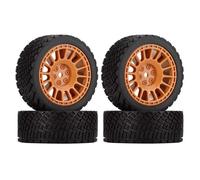 Accessori Mejoras RC para Rolly XV02 para TT01 Lcptg FW06 1/10 4 Uds 12mm Hex 68mm Llantas Goma Llanta RC Coche Actualización Piezas Modificación(Brown)