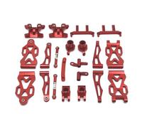 Accessori Mejoras RC para SCY para JJRC 16101 16102 16103 16104 16106 16201 1/16 RC Car Parts Kit De Actualización Metal Y Vulnerable(Red)