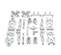 Accessori Mejoras RC para SCY para JJRC 16101 16102 16103 16104 16106 16201 1/16 RC Car Parts Kit de actualización Metal y Vulnerable(Silver)