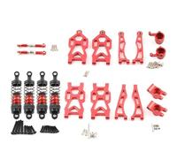Accessori Mejoras RC para SCY SG116 MAX SG116 Pro 1/16 Modelo Aleación Aluminio Kit Piezas Mejora RC Coche OP Accesorios Camión sobre Orugas para Buggy(8 PCS-Red)