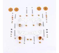 Accessori Mejoras RC para Tamiya para Mini 4WD 1 Juego Actualización Chasis MA/AR Que Incluye FRP/Rodillos/Kit Amortiguador Modelos Coche Adecuados(Yellow)