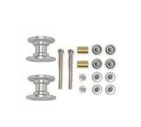 Accessori Mejoras RC para Tamiya para Mini 4WD 2 Uds 12-13mm Rodillo Guía Doble 95423 Repuestos Aluminio Ligero Modelo Coche(Silver)