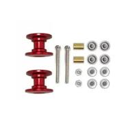 Accessori Mejoras RC para Tamiya para Mini 4WD 2 Uds 12-13mm Rodillo Guía Doble 95423 Repuestos Aluminio Ligero Modelo Coche(Red)