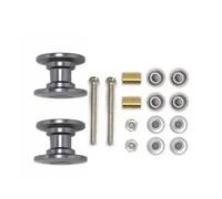 Accessori Mejoras RC para Tamiya para Mini 4WD 2 Uds 12-13mm Rodillo Guía Doble 95423 Repuestos Aluminio Ligero Modelo Coche(Grey)