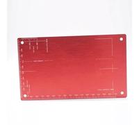 Accessori Mejoras RC para Tamiya para Mini 4WD Modelo Coche Carreras Tablero Ajuste Aluminio 94823 Herramienta Placa Inspección Tabla Derivación(Red)