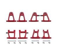 Accessori Mejoras RC para Tamiya para TT01 para TT-01 1/10 Conjunto Brazo Suspensión Inferior Delantero Trasero Metal Piezas Mejora Coche RC Accesorios(Red)