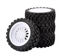 Accessori Mejoras RC para Tamiya para TT01 para TT02 para Kyosho para Sakura D3 para Traxxas 4Tec 2,0 1/10 1/12 1/14 Ruedas Neumáticos Carretera Llantas Plástico Hexagonales 12mm(9MM White)