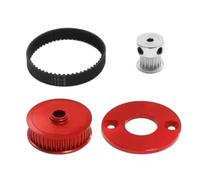 Accessori Mejoras RC para Tamiya para TT02/TT-02 16T/40T 1/10 Kit De Engranajes Transmisión por Correa para Coches RC Mejora Silenciosa Y Piezas Repuesto(Red)