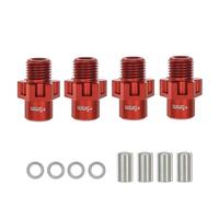 Accessori Mejoras RC para TRAXXAS JATO 4X4 para VXL 7075-T6 1/8 Pieza De Mejora para Conector Eje Transmisión Hexagonal Ensanchado 5 Mm Aluminio Aeronáutico(Red)