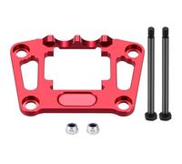 Accessori Mejoras RC para Traxxas para Mini para Maxx 2S 1/16 Refuerzo Aleación Aluminio Soporte del Mamparo Trasero (Piezas Mejora Coches RC)(Red)