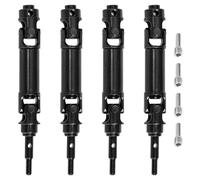 Accessori Mejoras RC para Traxxas para Mini para XRT para VXL-3s 108076-1 1/16 4 Uds Ejes Transmisión CVD Acero Inoxidable 99MM Accesorios Piezas Mejora Coche RC(Black)