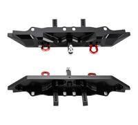 Accessori Mejoras RC para Traxxas para TRX-4 1/10 Parachoques Trasero Aleación Aluminio con Anillos En D Gancho Remolque Coche Trepador Control Remoto Piezas Mejora(Style C)