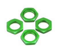 Accessori Mejoras RC para Traxxas para X-Maxx 77086-4 para HSP para TRX4 1/8 4 Piezas 17 Mm Montaje De Tuercas Hexagonales De Rueda Piezas De Coche RC Crawler(Green)