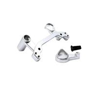 Accessori Mejoras RC para Weili 104072 104001 104002 1/10 Accesorios para Coches De Control Remoto con Componentes Dirección Metálicos Mejorados(Silver)