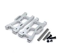 Accessori Mejoras RC para WLtoys 1/14 144010 144001 144002 1/12 124016 124017 124018 124019 Actualización De Metal Trasera para Brazo Oscilante Piezas De Repuesto De Coche RC(Silver)