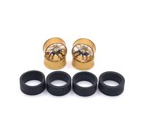 Accessori Mejoras RC para WLtoys 1/28 284131 K969 K979 K989 K999 P929 P939 Iw04m para Mini-Q Mimi-Z Piezas De Coche RC Metal Mejorado 24mm para Ruedas Carreras(Yellow)