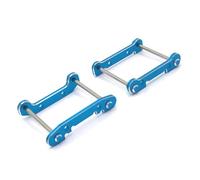 Accessori Mejoras RC para Wltoys 144001 144002 144010 1/14 124018 124019 124017 124016 1/12 Delantero Y Trasero para Montajes De Brazo Oscilante Actualización De Metal(Blue)