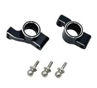 Accessori Mejoras RC para WLtoys 244016 para LOSI Micro-B 1/24 Actualización De Metal Control Remoto Coche Rueda Trasera Copa Accesorios Decorativos(Black)