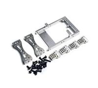 Accessori Mejoras RC para WPL C14 C24 B14 B24 1/16 Soporte Metálico para Servo Viga Transversal Soporte Amortiguador Kit Coche RC(White)