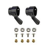 Accessori Mejoras RC para WPL C14 C24 C34 C44 B14 B1 B16 B24 B36 para MN D90 D91 para MN99S Repuestos Puente De Eje Delantero Metal Kit Giro Copa Dirección(Black)