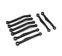 Accessori Mejoras RC para WPL C64 C64-1 1/16 Metal para Varilla De Enlace del Chasis Conjunto De Varillas De Tracción Accesorios De Piezas De Mejora De Coche RC(Black)